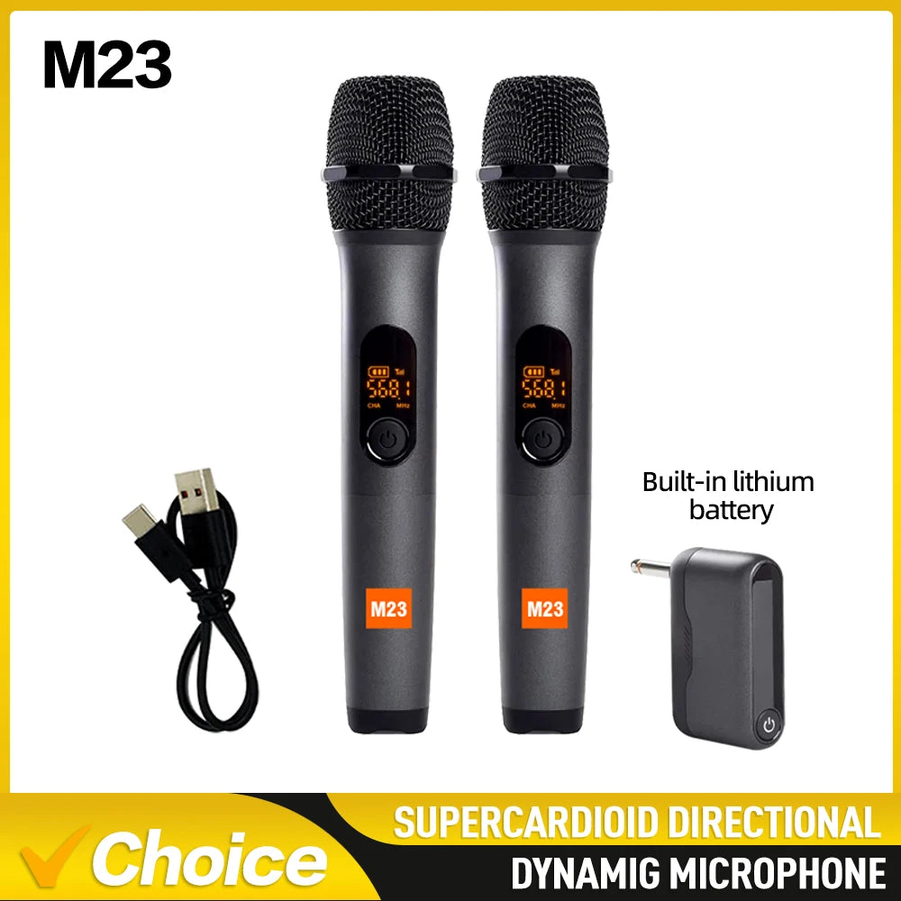 Microphone Wireless Karaoke System - Cordless Perfect for Karaoke & DJs