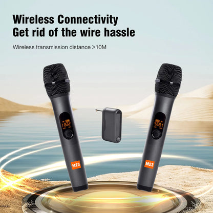 Microphone Wireless Karaoke System - Cordless Perfect for Karaoke & DJs